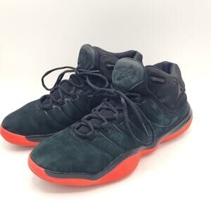 Nike Jordan Super Fly Infrared Black Red Shoes 921203-024 Men's Size 10.5